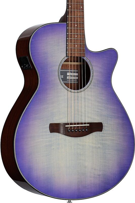 Ibanez AEG70 Acoustic-Electric Guitar, Purple Iris High Gloss, Full Left Front