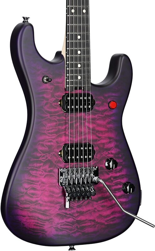 EVH Eddie Van Halen 5150 Series Deluxe Electric Guitar, Purple Daze, Full Left Front