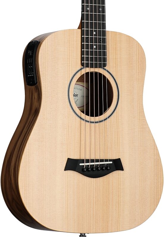 Taylor BT1e Baby Taylor Acoustic-Electric Guitar (with Gig Bag), 3/4-Size, Full Left Front