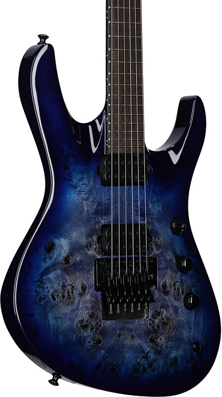 Jackson Pro Series Chris Broderick Soloist 6P Electric Guitar, Transparent Blue, Full Left Front