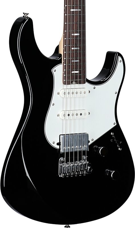 Yamaha Pacifica Standard Plus PACS+12 Electric Guitar, Rosewood Fingerboard (with Gig Bag), Black, Full Left Front