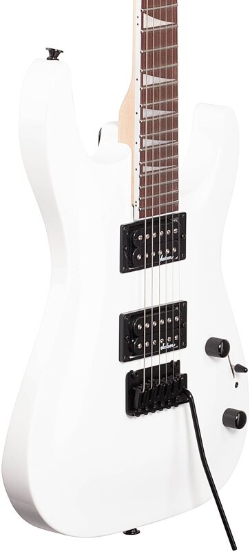 Jackson JS Series Dinky Arch Top JS22 DKA Archtop Electric Guitar, Amaranth Fingerboard, Snow White, Full Left Front