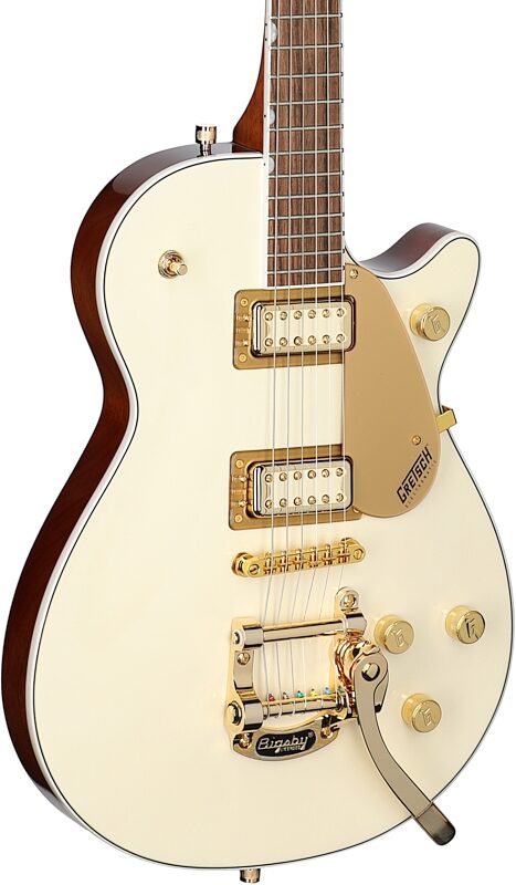 Gretsch Electromatic Pristine Limited Edition Jet Electric Guitar, White Gold, Full Left Front