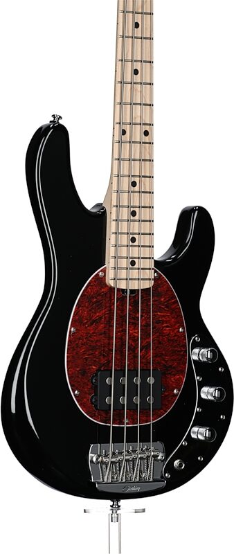 Sterling by Music Man RaySS4 StingRay Short Scale Electric Bass, Black, Full Left Front