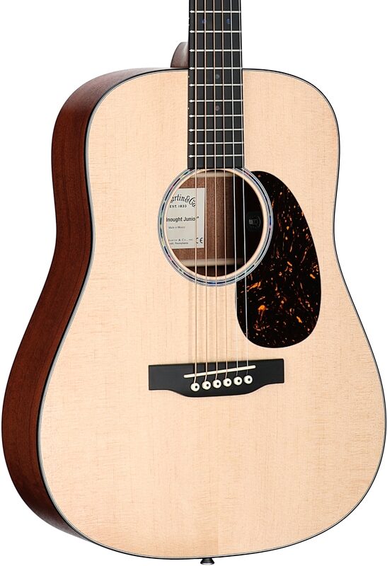 Martin D Junior E Acoustic-Electric Guitar (with Soft Case), New, Full Left Front