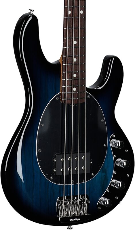 Ernie Ball Music Man StingRay Special Electric Bass (with Mono Case), Pacific Blue, Full Left Front