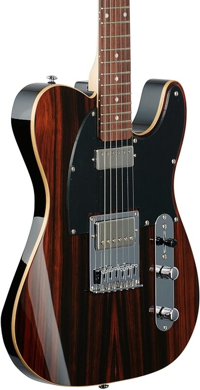 Michael Kelly Mod Shop '55 Electric Guitar, Custom Fralin, Pau Ferro Fingerboard, Ebony, Blemished, Full Left Front