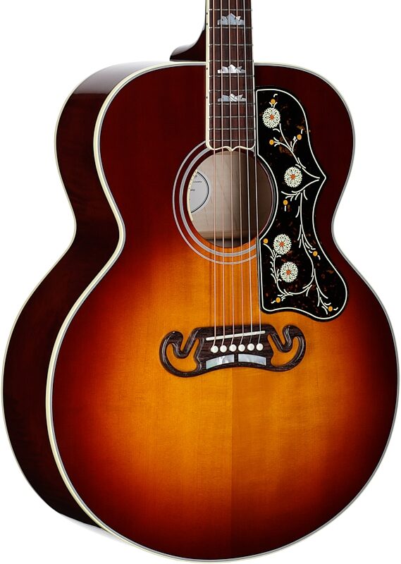 Gibson SJ-200 Standard Maple Jumbo Acoustic-Electric Guitar (with Case), Autumnburst, Full Left Front