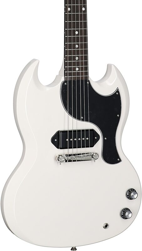 Epiphone Yungblud SG Junior Electric Guitar (with Case), Classic White, Full Left Front
