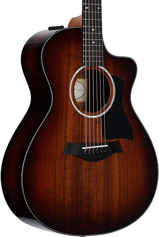 Taylor 222ce Koa Deluxe Grand Concert Acoustic-Electric Guitar, New, Full Left Front