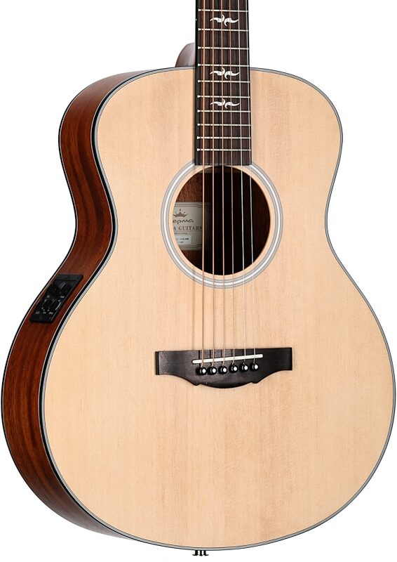 Kepma Club Series M2-131 "Mini 36" Acoustic-Electric Guitar (with Gig Bag), Natural, Full Left Front