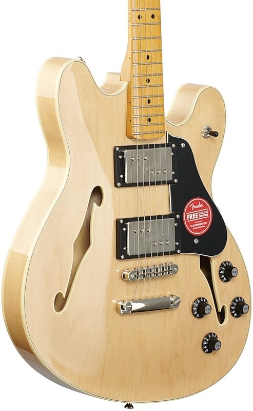 Squier Classic Vibe Starcaster Electric Guitar, with Maple Fingerboard, Natural, USED, Blemished, Full Left Front