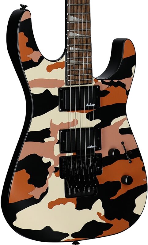 Jackson X Series Soloist SLX DX Electric Guitar, Butterscotch Camouflage, Full Left Front