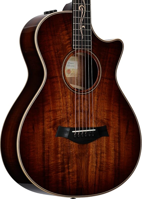 Taylor K22ce 12-Fret V-Class Grand Concert Acoustic-Electric Guitar (with Case), New, Full Left Front