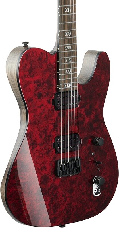 Schecter PT Apocalypse Electric Guitar, Red Reign, Full Left Front