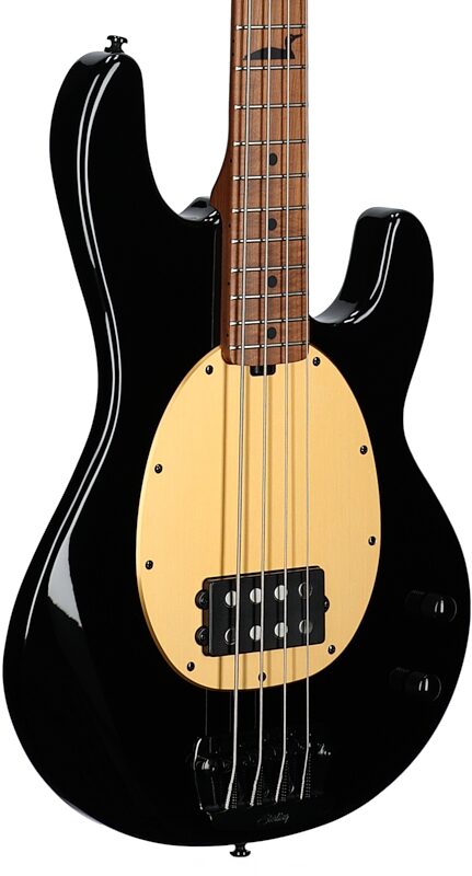 Sterling by Music Man Pete Wentz Signature StingRay Electric Bass, Black, Full Left Front