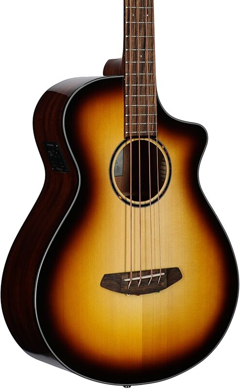 Breedlove ECO Discovery S Concert CE Acoustic-Electric Bass, Edgeburst, Full Left Front