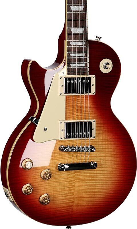 Epiphone Les Paul Standard 50s Electric Guitar, Left-Handed, Heritage Cherry Sunburst, Full Left Front