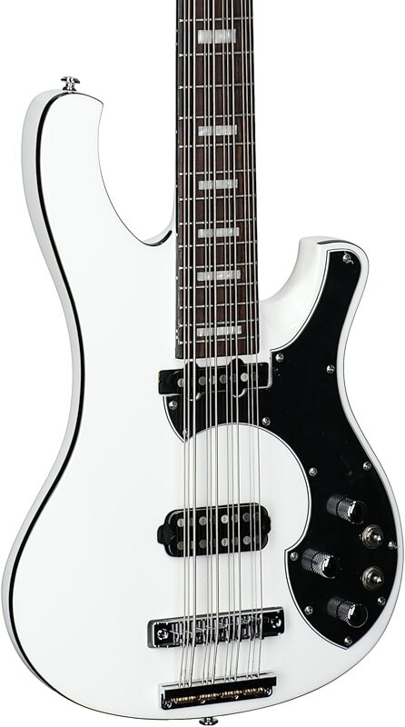 Schecter Stargazer 12 Electric Bass, 12-String, Gloss White, Full Left Front