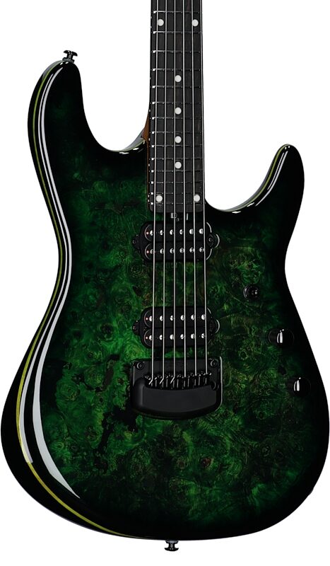 Ernie Ball Music Man Jason Richardson Cutlass HT Electric Guitar, (with Gig Bag), Kokiri Forest Green, Full Left Front