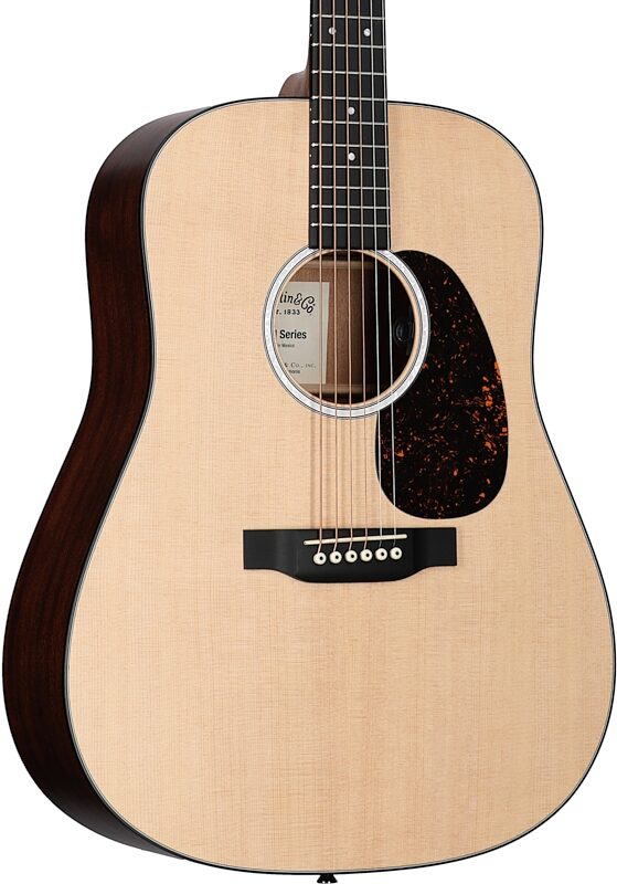 Martin D-10E Road Series Acoustic-Electric Guitar (with Soft Case), Natural, Sitka Spruce Top, Full Left Front