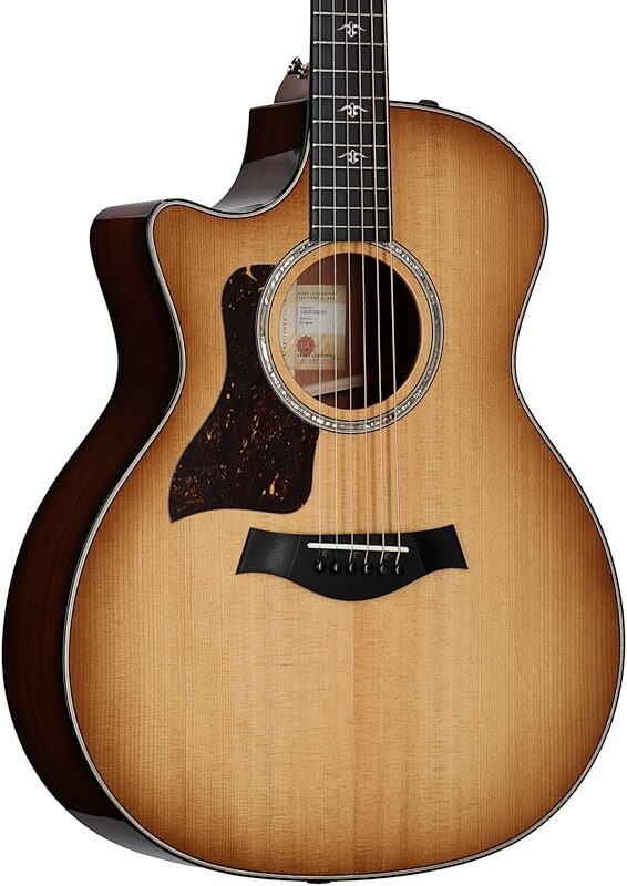 Taylor 514ce Grand Auditorium Acoustic-Electric Guitar, Left-Handed (with Case), Urban Ironbark, Full Left Front