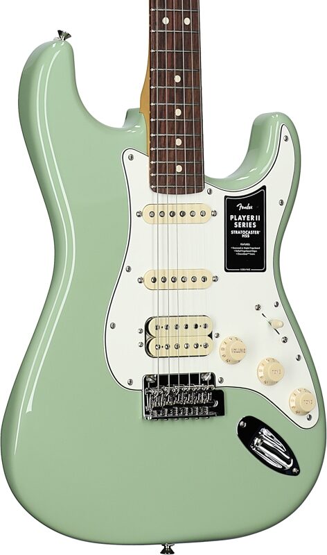 Fender Player II Stratocaster HSS Electric Guitar, with Rosewood Fingerboard, Birch Green, Full Left Front
