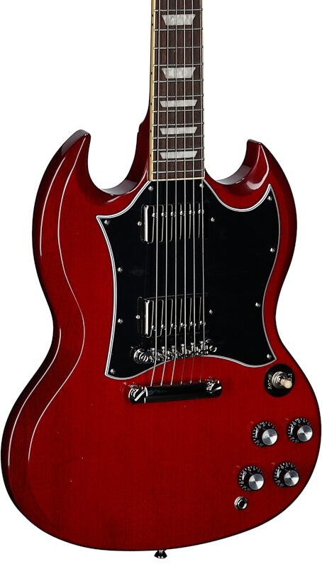 Epiphone Inspired by Gibson SG Standard Electric Guitar (with Gig Bag), Heritage Cherry, Full Left Front
