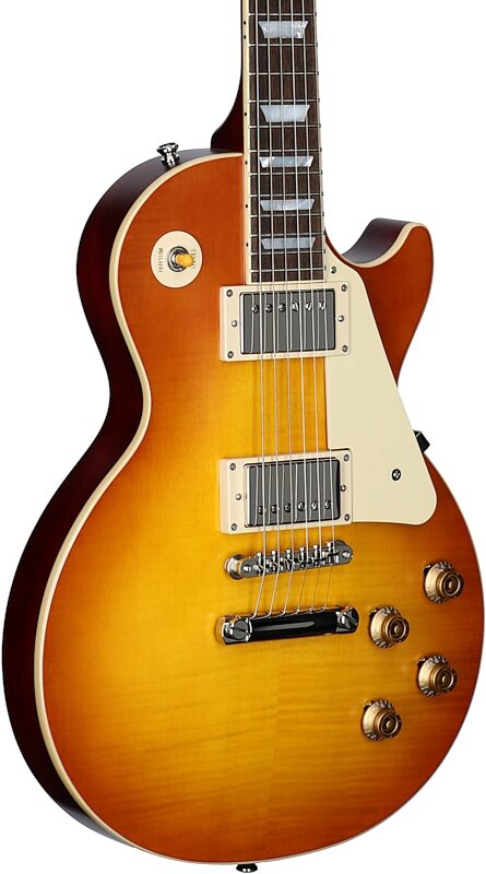 Epiphone 1959 Les Paul Standard Electric Guitar (with Case), Iced Tea Burst, Blemished, Full Left Front