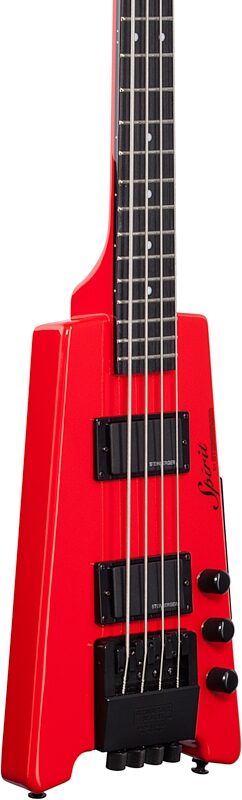 Steinberger Spirit XT-2 Standard Electric Bass (with Gig Bag), Hot Rod Red, Full Left Front