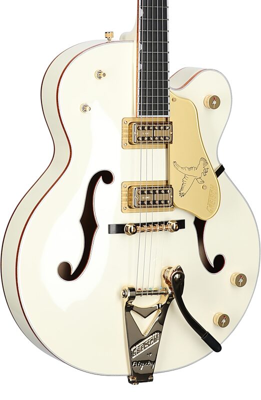 Gretsch G-6136T59 VS 1959 White Falcon Electric Guitar (with Case), New, Full Left Front