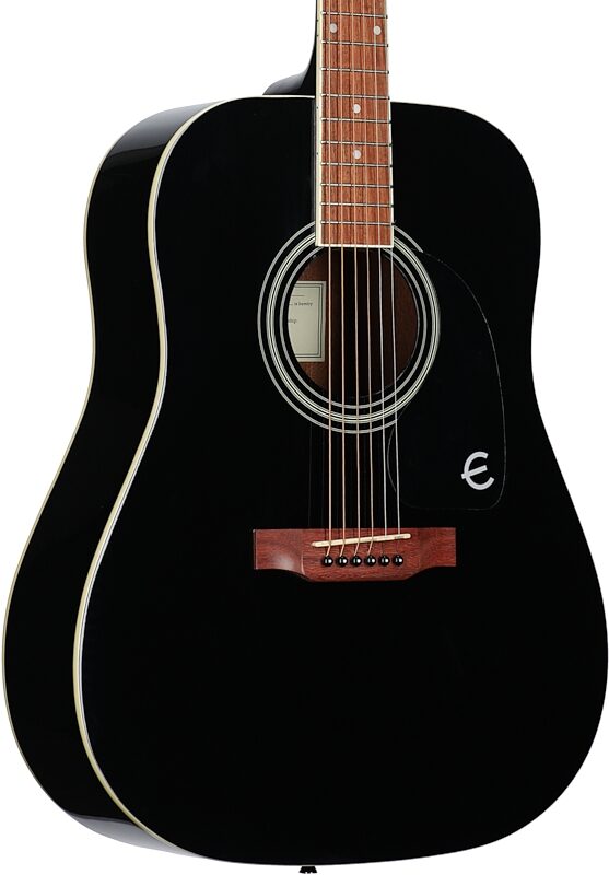 Epiphone Songmaker FT-100 Acoustic Guitar, Ebony, Full Left Front