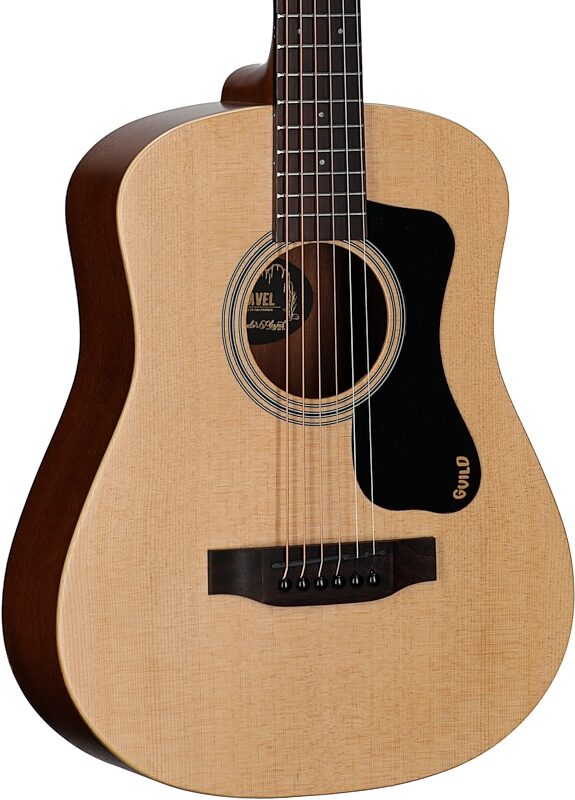 Guild Travel Spruce Travel Acoustic Guitar (with Gig Bag), New, Full Left Front