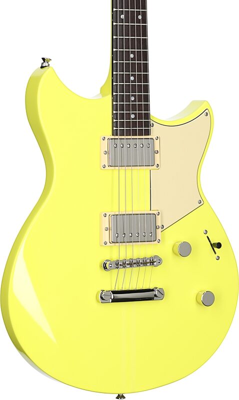 Yamaha Revstar Element RSE20 Electric Guitar, Neon Yellow, Full Left Front