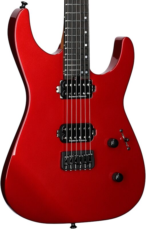 Jackson American Series Virtuoso HT Electric Guitar, (with Case), Red Crystal, Open Box (Very Good), Full Left Front