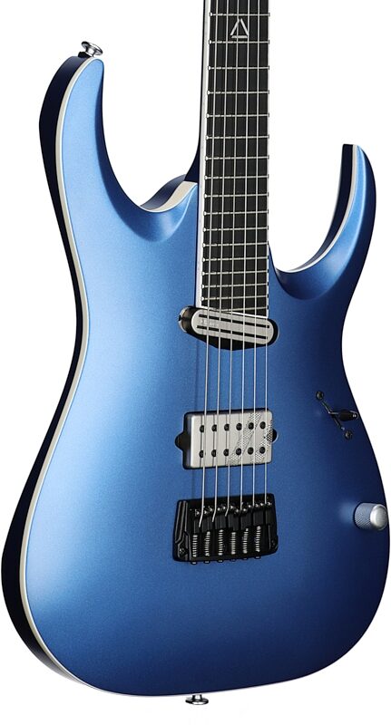 Ibanez JBM9999 Jake Bowen Electric Guitar (with Case), Azure Metal Matte, Full Left Front