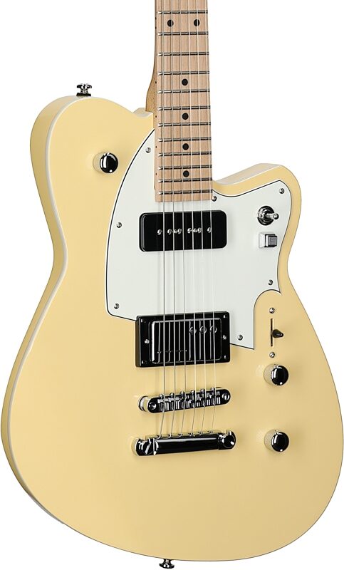 Reverend Chris Freeman Signature Electric Guitar, Powder Yellow, Full Left Front
