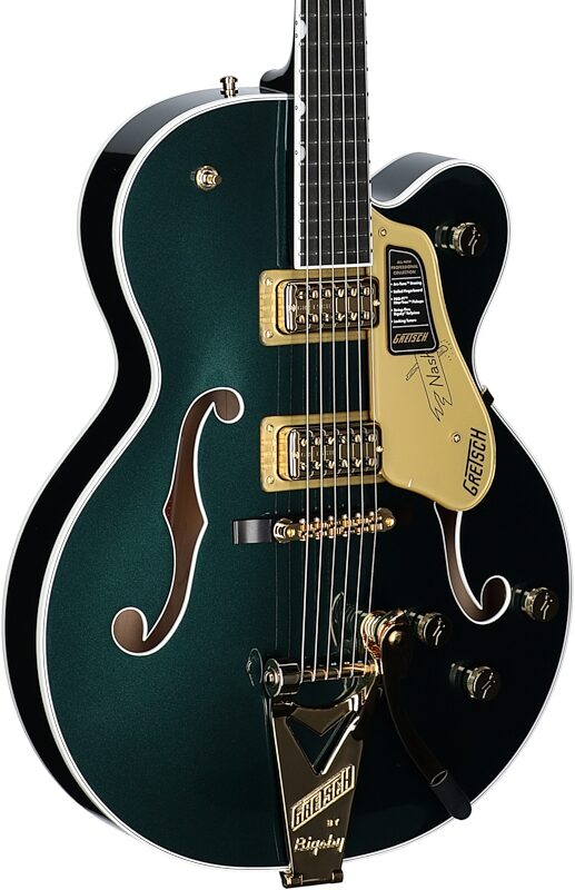Gretsch Pro Collection Nashville Electric Guitar (with Case), Cadillac Green, Full Left Front