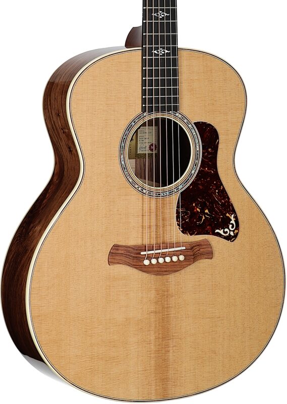 Taylor Gold Label 814e Super Auditorium Acoustic-Electric Guitar, Natural, Full Left Front