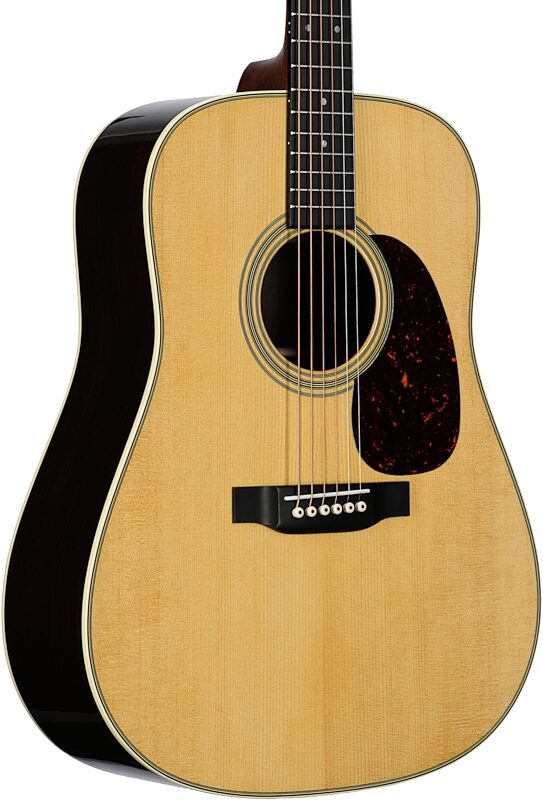 Martin D-28 Reimagined Dreadnought Acoustic Guitar (with Case), Natural, Full Left Front