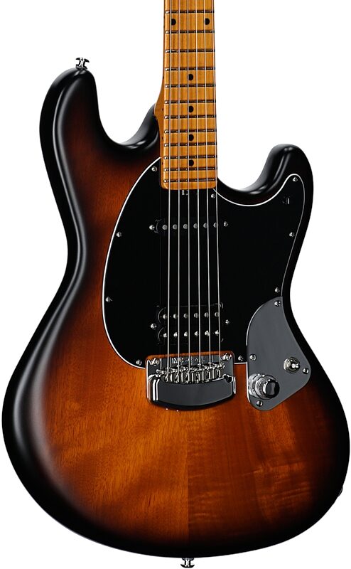 Ernie Ball Music Man Dustin Kensrue StingRay Electric Guitar, Deep Satin Burst, Full Left Front