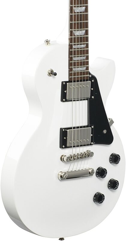Epiphone Les Paul Studio Electric Guitar, Alpine White, Full Left Front