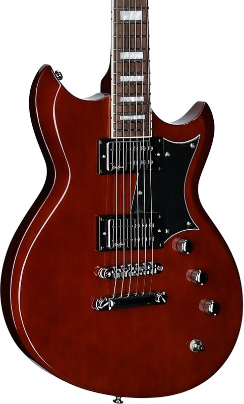 Reverend Bob Balch Signature Electric Guitar, Brown, Full Left Front