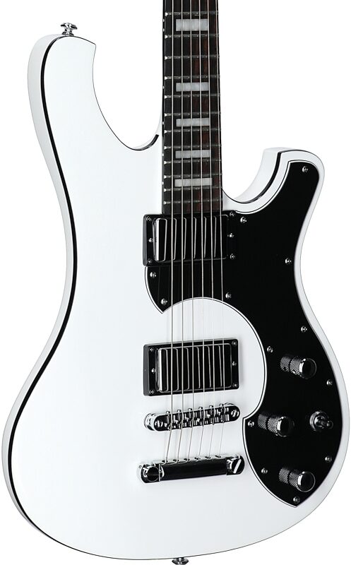 Schecter Stargazer 6 Electric Guitar, Gloss White, Full Left Front