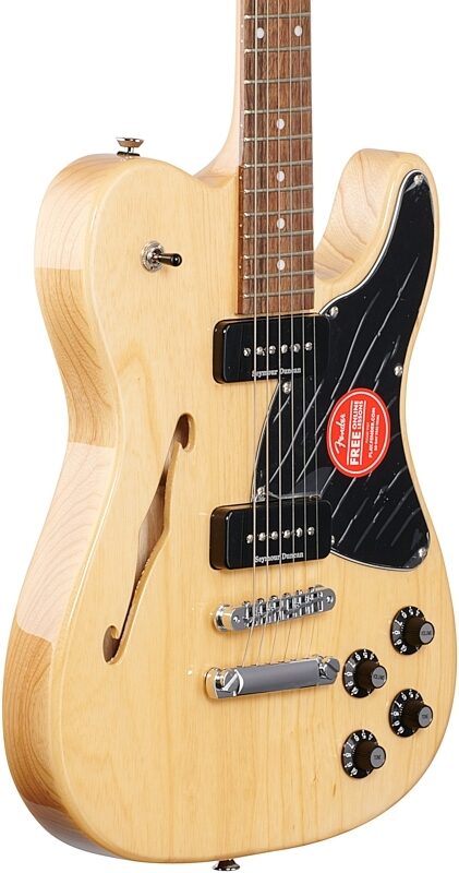 Fender Jim Adkins JA90 Telecaster Thinline Electric Guitar, with Laurel Fingerboard, Natural, USED, Blemished, Full Left Front