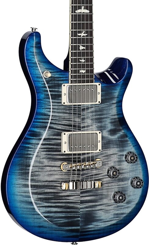 PRS Paul Reed Smith S2 McCarty 594 Electric Guitar (with Gig Bag), Faded Gray Black Blue Burst, Full Left Front