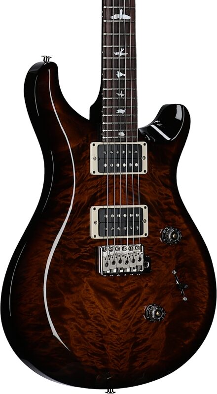 Paul Reed Smith PRS S2 Custom 24 10th Anniversary Limited Edition Electric Guitar (with Gig Bag), Black Amber, Full Left Front