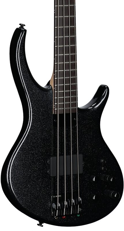 Tobias Growler IV Premium Electric Bass (with Gig Bag), Black Pearl, Full Left Front