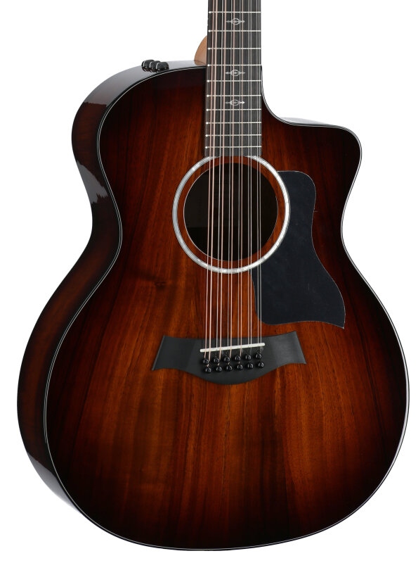 Taylor 264ce-K Deluxe 12-String Grand Auditorium Acoustic-Electric Guitar (with Case), Shaded Edgeburst, Full Left Front