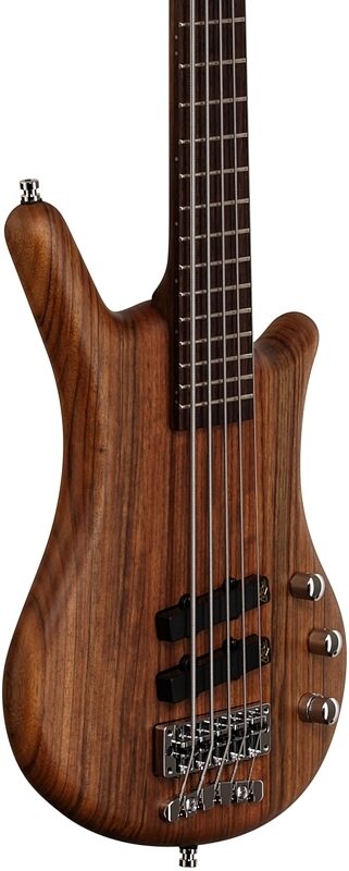 Warwick GPS German Pro Series Thumb BO 5 Electric Bass, 5-String (with Gig Bag), Natural, Full Left Front
